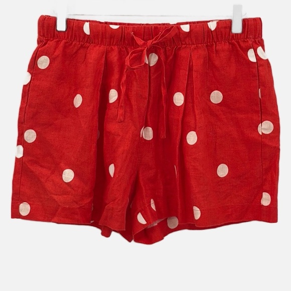 Trovata Birds of Paradis Lone Linen Polka Dot Short - NWOT - Size Medium - Picture 4 of 8